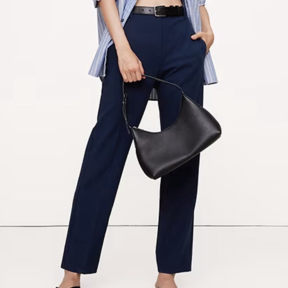 NWT Banana Republic AirStretch High-Rise Taper Pants - Navy